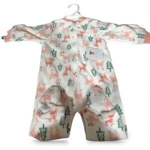 Babygirl Renè Rofè Christmas Print Footsie